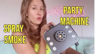 HAKUTA Fog Machine, 900W Automatic Spray Smoke Machine with 6 LED Lights and 7 Color Variation