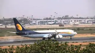 VT-JGU Boeing 737-800 Jet Airways Landing at Hazrat Shahjalal International Airport Dhaka - VGHS