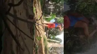 Kukri knife throwing