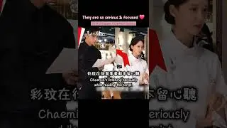 They are so serious and focused❤️ #bonappetityourmajesty behind the scenes #leechaemin #yoona