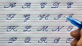 How to Write Capital Letters | Cursive Writing Practice A to Z | Palash Calligraphy