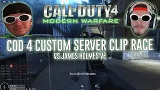 COD4 CUSTOM SNIPER SERVER CLIP RACE vs James Holmes VE!