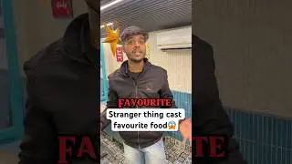 Stranger thing cast favourite food😱#shorts #challenge #tiktokeffects