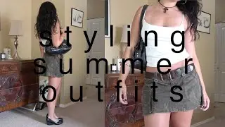 styling summer outfits / thrifted lookbook