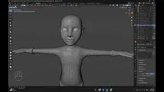 Blender — Видео 4 о стилизованных персонажах — Инструменты ретопологии с использованием Quadriflo...