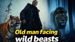 Old Man Encounters a Deadly Predator While Gathering Firewood in the Forest. #animals #wildlife