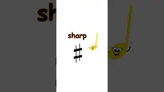 Sharp# - Musical Symbol with Smiley Note #musicforkids #musicallearning  #musictheory