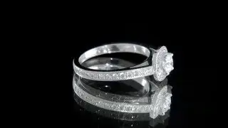 0.75 carat diamond engagement ring HD058