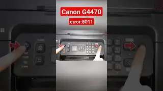 How to reset canon G4470 printer| #errorcode #errorcode5011 #printer #canonprinter #canon #tech