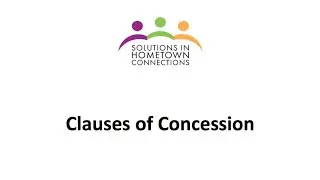 Clauses of Concession
