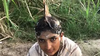 ASMR SESSION 01 HEAD MASSAGE ON THE SHAMPOO FOR YOUNG BARBER 🧐