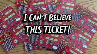 I can&rsquo;t believe what happened on this $1 gold rush multiplier Florida lottery scratch off ticket ￼
