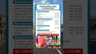 Rincian modal usaha Jus Buah Segar #belajarbisnis #modalusaha #jusbuahsegar #jusbuah #youtubeshorts