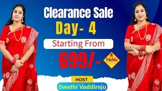 Clearance Sale Day 4 | 50% OFF Saree Sale  | Sree Nava Media Live | Free Shipping | 9515222071