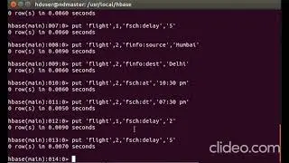 Basic Commands in HBase