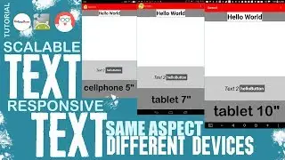 Resize Text | Responsive Text |Tutorial For App AppyBuilder / Thunkable/ MIT App Inventor