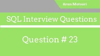 SQL Interview Question # 23 - Is SQL Case Sensitive?