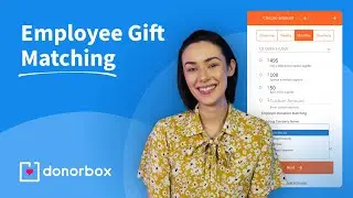 Donorbox: Double the Donation - Easily Enable Employer Gift Matching!