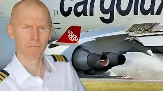 747 Slams Engine on Landing