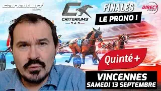 Quint&eacute;+ Pronostic sp&eacute;cial Finales Criteriums 3-4-5 ans 13 sept. 2025 - Avec @GenybetTurf