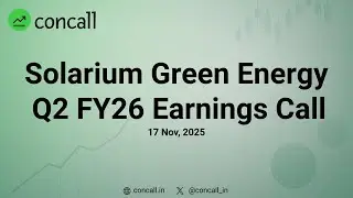 Solarium Green Energy Q2 FY26 Earnings Conference Call | Concall.in