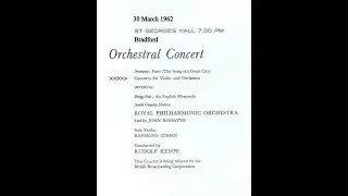 Kempe Delius Violin Co Cohen 30 Mar 1962