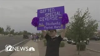 Parents protest possible closure of schools in Kyrene School District