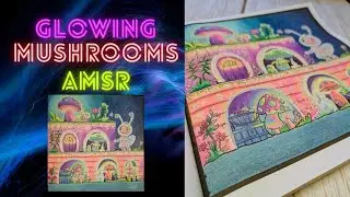 Glowing Mushrooms + Holographic Ant Coloring | Relaxing ASMR #art #coloringbook #coloringpage #amsr