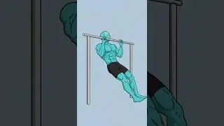 HOW TO DO A PULL UP👍#captainworkout #motivation #strongabs #fitnessshorts #animation