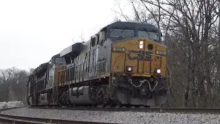CSX ES44AH 826 w/ Great K5HL + Geep Leads Late Q584-15 on 3/15/22