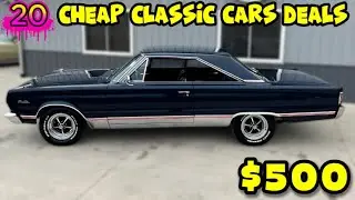 20 Cheap Classic Cars Sale &mdash; Ready to Buy! - Ad Link in Video Description on...