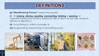 [PART1/2] Factories Act 1934 - Lecture No.15 - Part-1 - Important Definitions