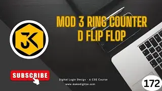 172 | DLD | MOD 3 Ring Counter | D Flip Flop | Flip flops | Sequential Circuits #gate #dld #tutorial