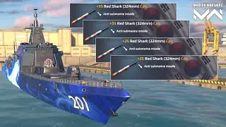 Red Shark (324mm) New Anti-submarine missile - Modern Warships Gameplay