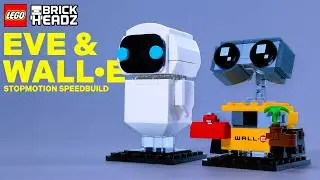 40619 LEGO BRICKHEADZ EVE & WALL&bull;E // Stop Motion Speed Build