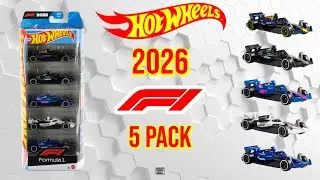 2026 Hot Wheels Formula 1 Five Pack Set | Oracle Red Bull F1, Mercedes-AMG Pertronas F1, BWT Alpine