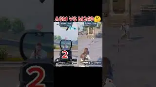ASM VS M249🤔#pubg #pubgmobile #gaming #youtubeshorts #viral #viralvideo #shorts #shortvideo
