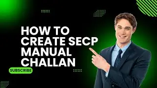 How to create secp manual challan I SECP manual copies procedure #Sec[CopiesChallan