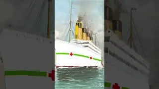 HMHS Olympic! (converting Olympic into a hospital ship) #olympic #oceanliners #ship #conversion