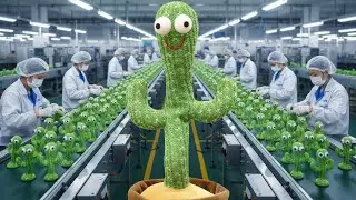 How Cactus Toy Is Made Inside Factory | Satisfying Toy Manufacturing Process #toys #cactus 
