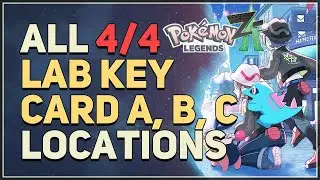 All Lab Key Card A, B, C Locations Pokemon Legends Z-A