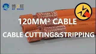 BZW-120X High Voltage (HV) Cable Cutting Stripping Machine with Wire Feeder and Conveyoer Blet