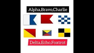 code international des signaux maritime(check la description pour la signification de chaque drapeau