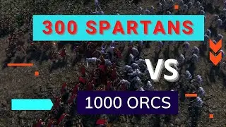 The battle 300 Spartans VS 1000 Orcs