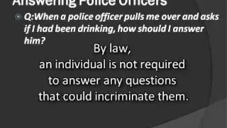 Baltimore DUI Attorneys - Answering Officers