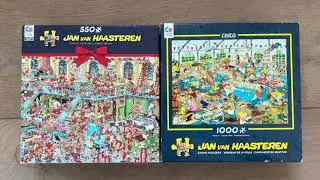 2x Jan van Haasteren Ceaco Puzzels getekend door Rob Derks 2316-01 en 3342-21. @Puzzel1000Stukjes