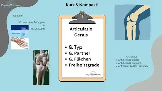 Kurz und Kompakt: Das Kniegelenk / Art. Genus - Art. Femuro Tibiale, Art. Femuro Patelare