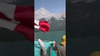 Spirit Island Maligne Lake Boat Cruise. Jasper National Park Canada #shorts