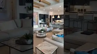 Stunning Living Room Design with Open Kitchen Floor Plan
