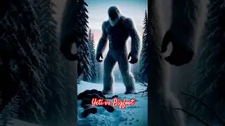 Yeti vs Bigfoot, battle of strength !!!👣💪🏼 #ai #fyp #shorts